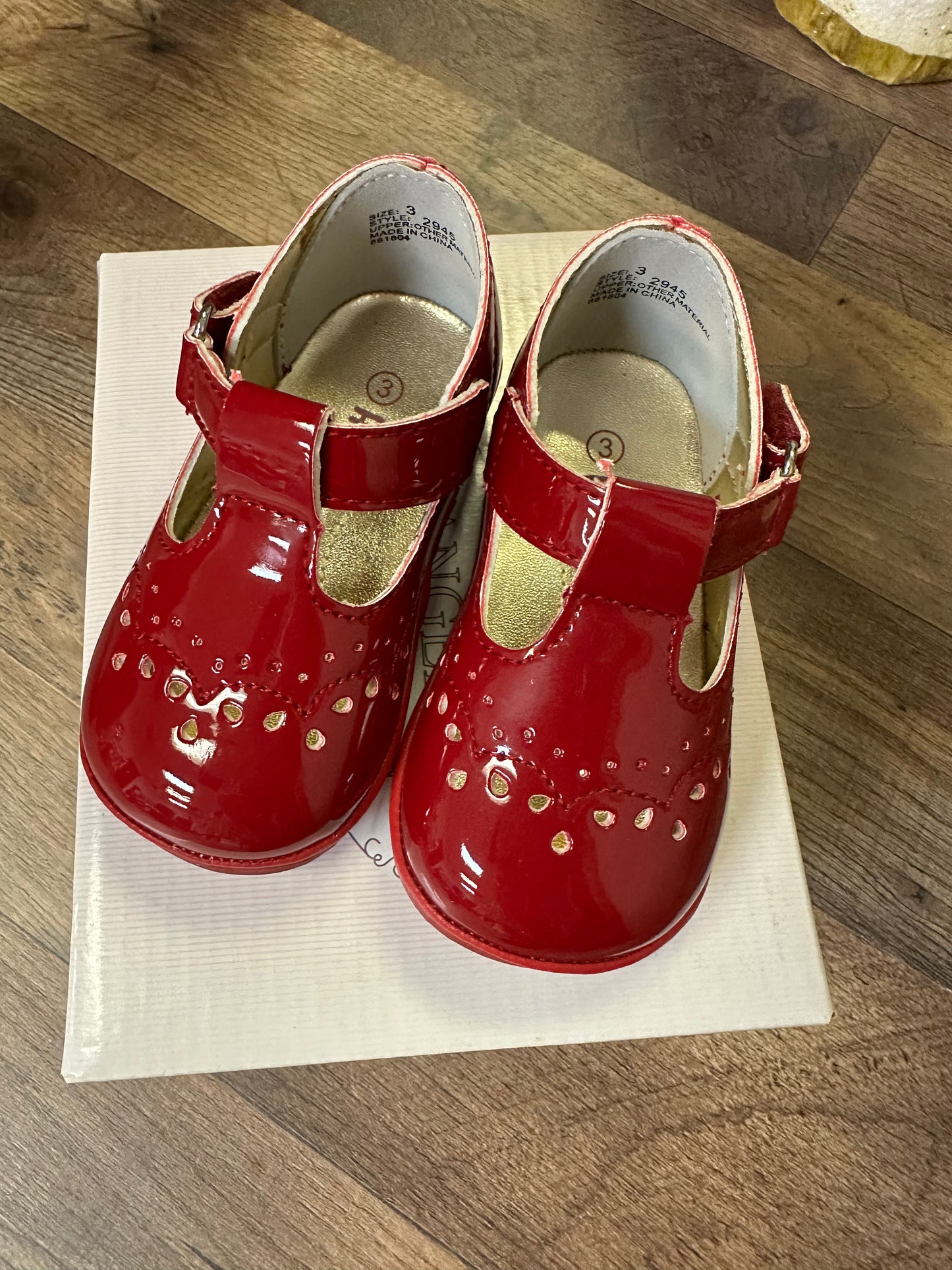 Angel Baby Shoe Birdie Leather T Strap