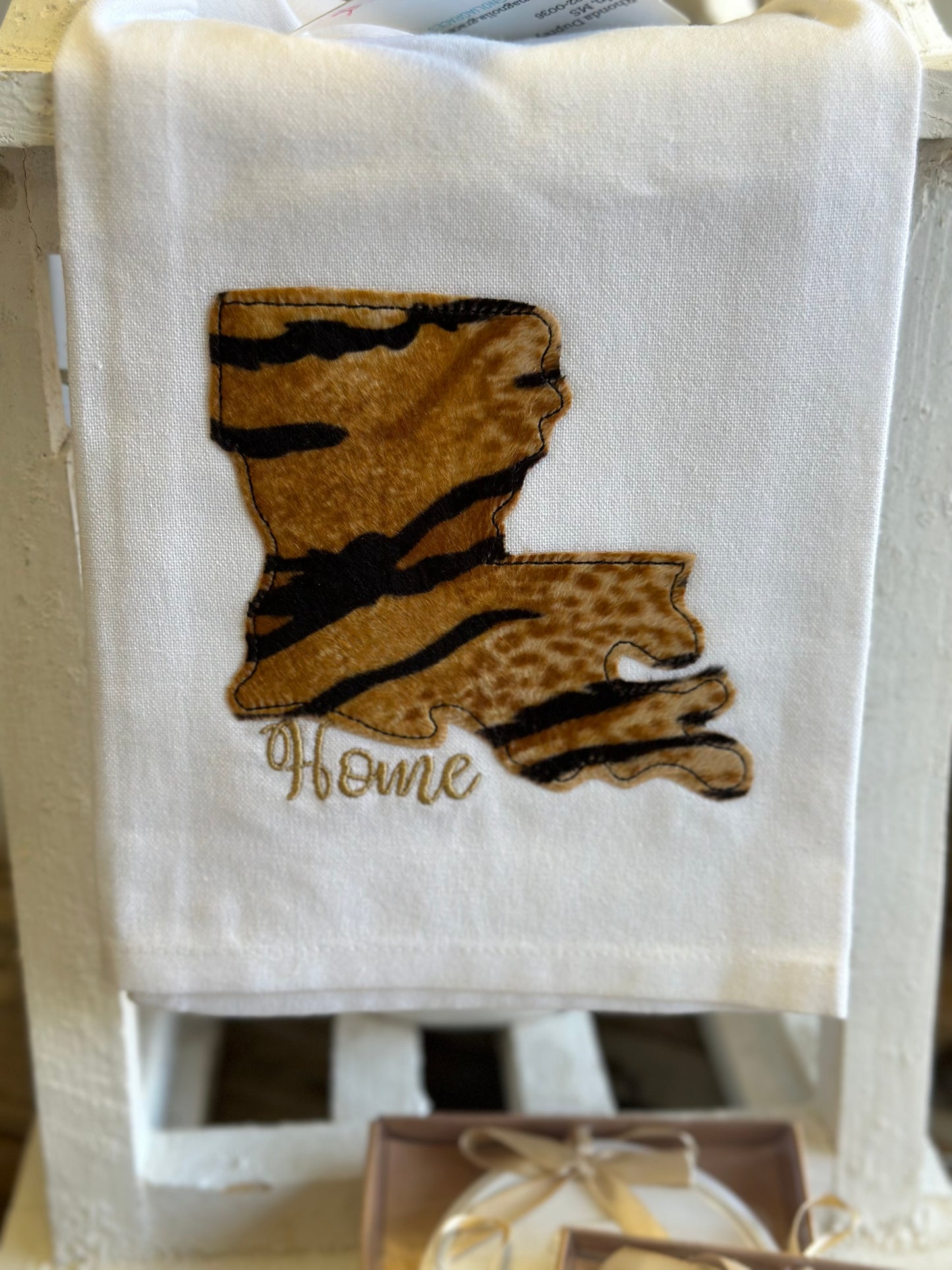 Tiger Print Louisiana Hand Towel