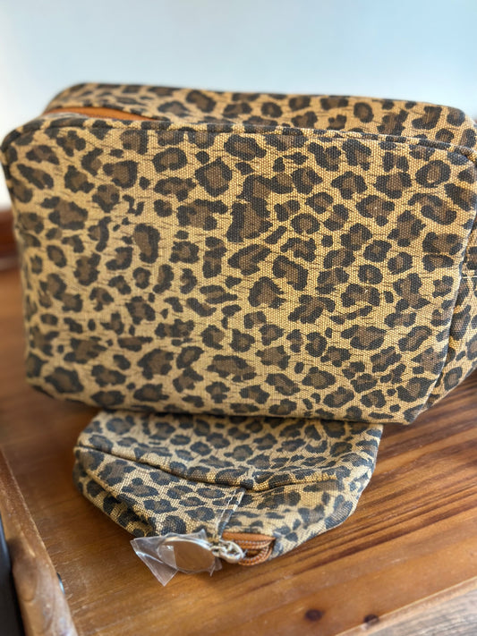Leopard Cosmetic Bag