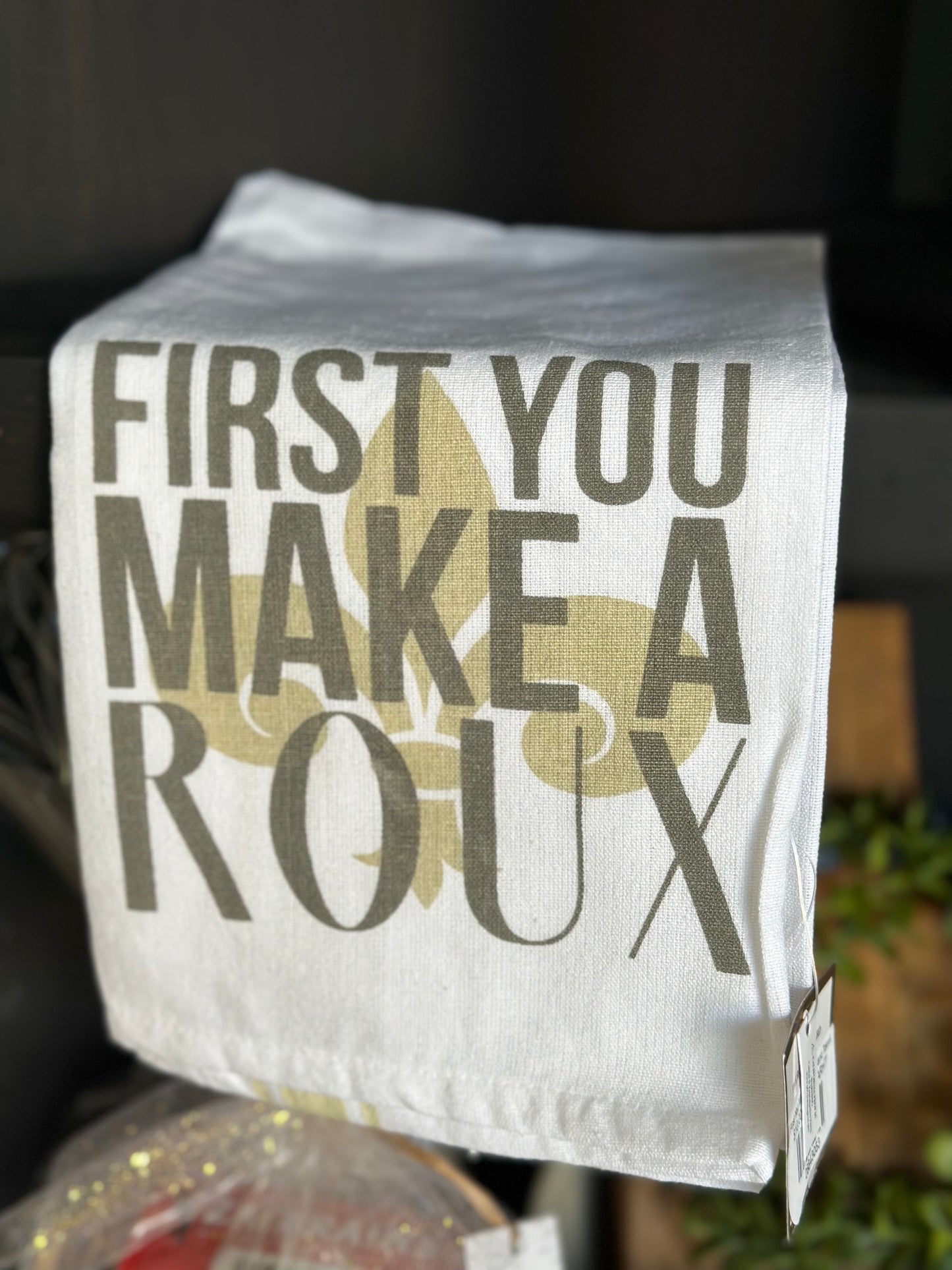 First You Make A Roux Hand Towel