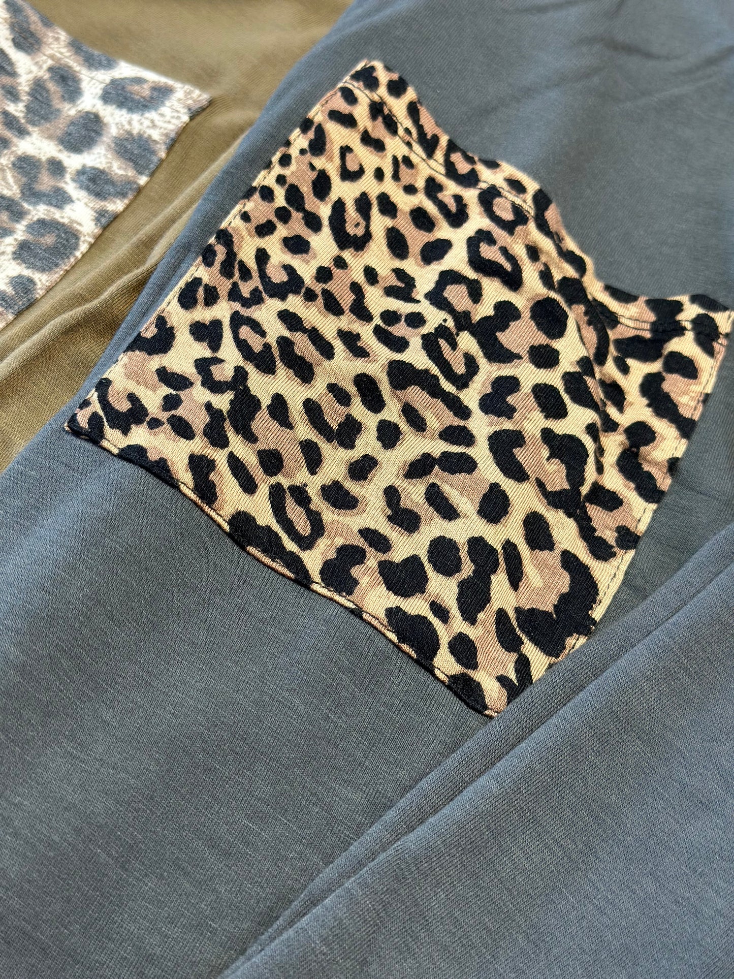 Leopard Pocket Long Sleeve Shirt