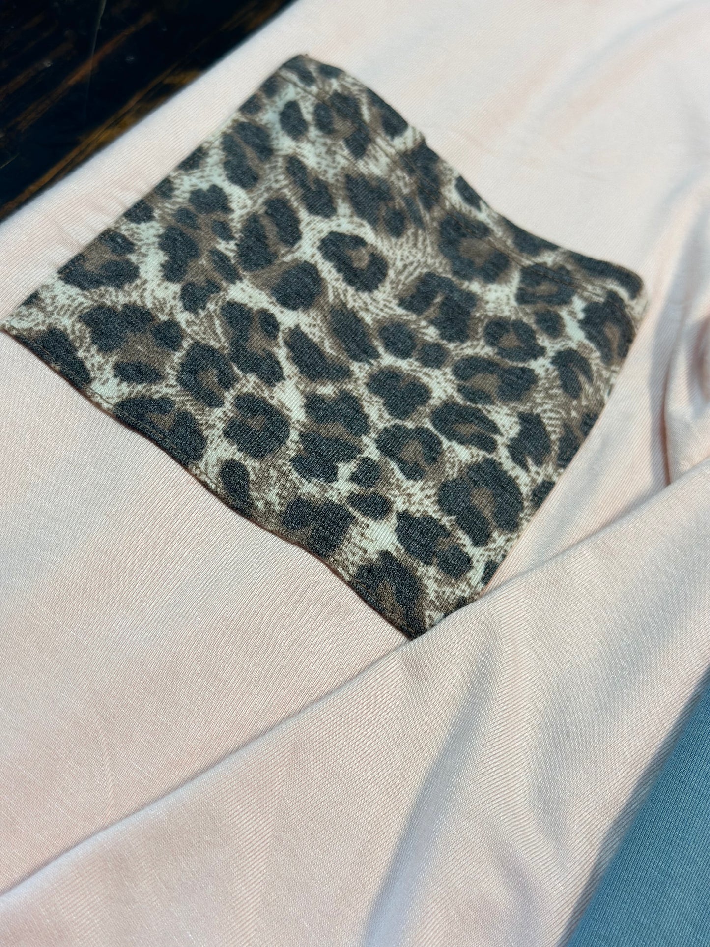 Leopard Pocket Long Sleeve Shirt