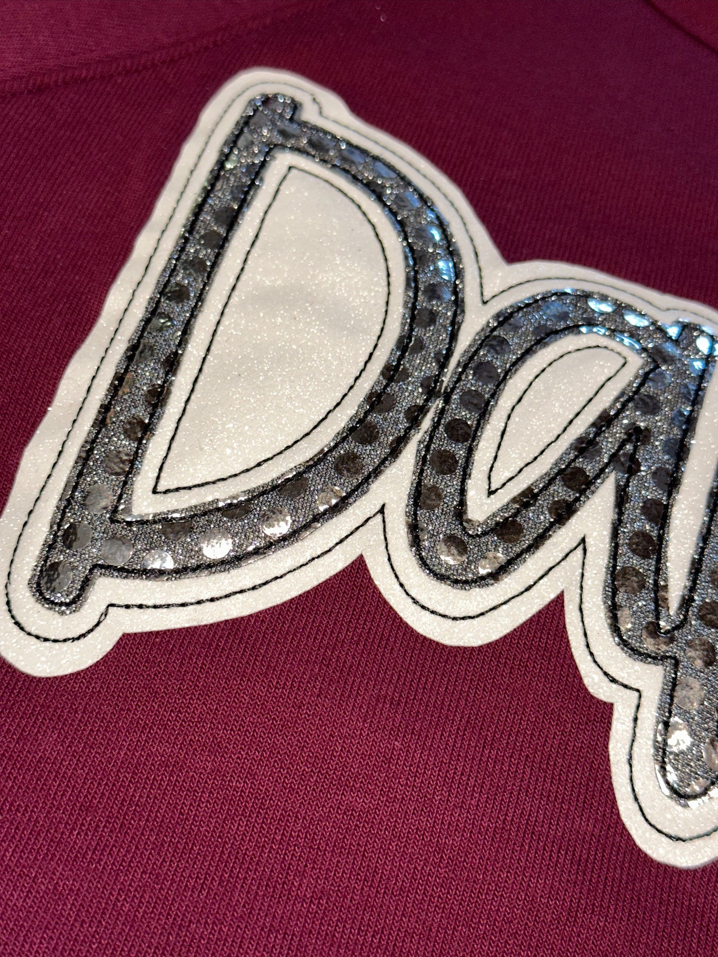 Maroon Dawgs Applique Sweatshirt