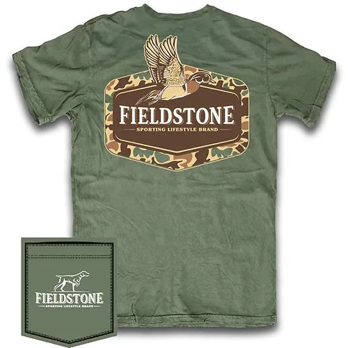 Camo Wood Duck Short Sleeve Tee