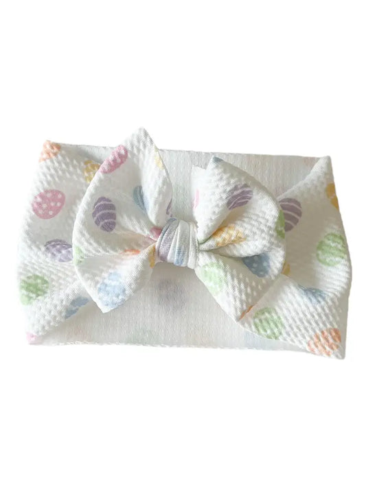 Pastel Easter Egg Headwrap Bow