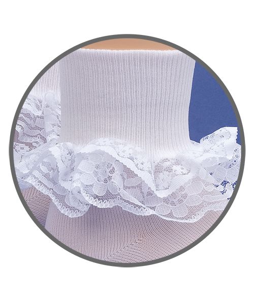 Jefferies Lace Cuff Sock