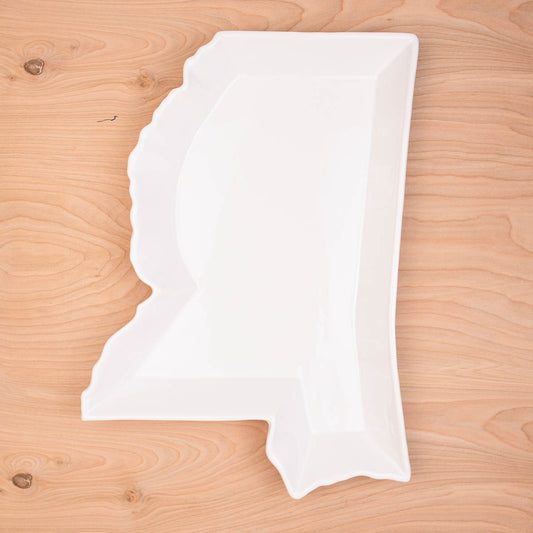 10" Mississippi Shaped Serving Platter