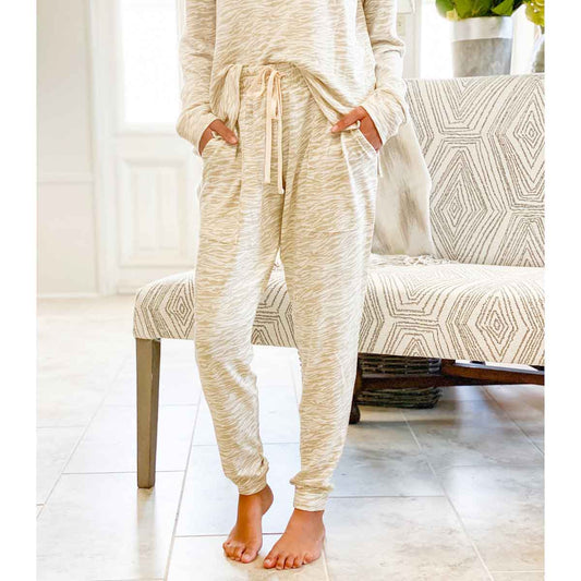 Cream Tiger Lounge Pants